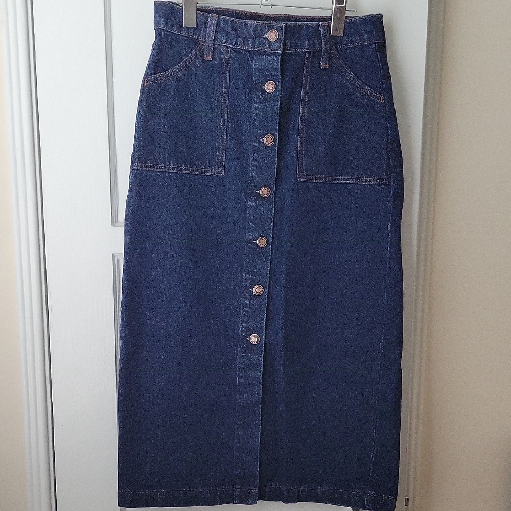Lucky Brand Dark Blue Denim Skirt